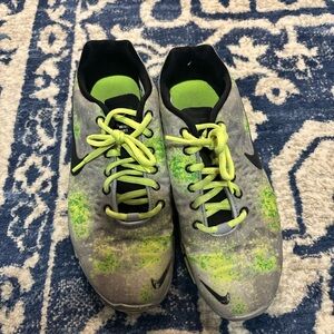 Nike Sneakers - Gray and Neon Green